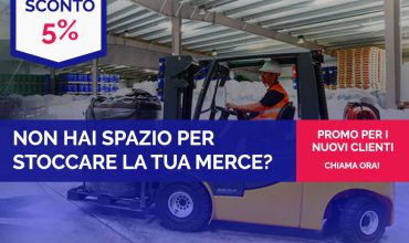 Magazzino per stoccaggio Merci? Usa lo sconto -5%