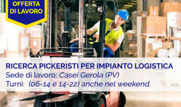 Offerta di Lavoro Pavia: Ricerca Pickeristi